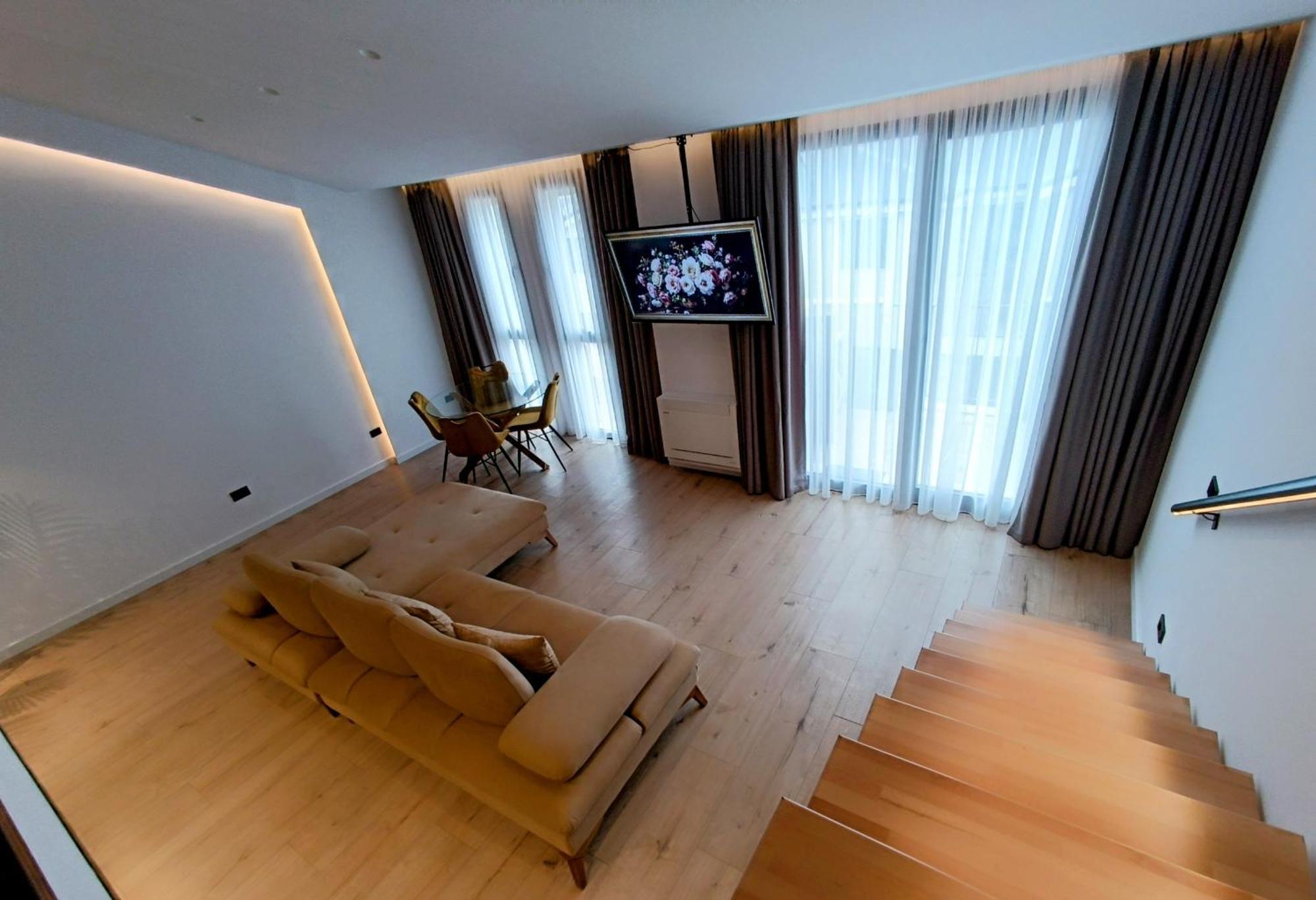 Sunset Retreat Stylish Loft By The Park Apartment Tirana